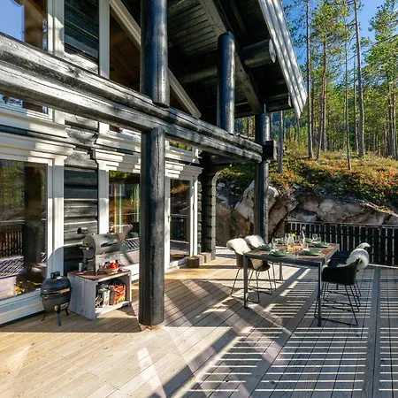 Moose 6p With Sauna Water View Resort Vraliosen